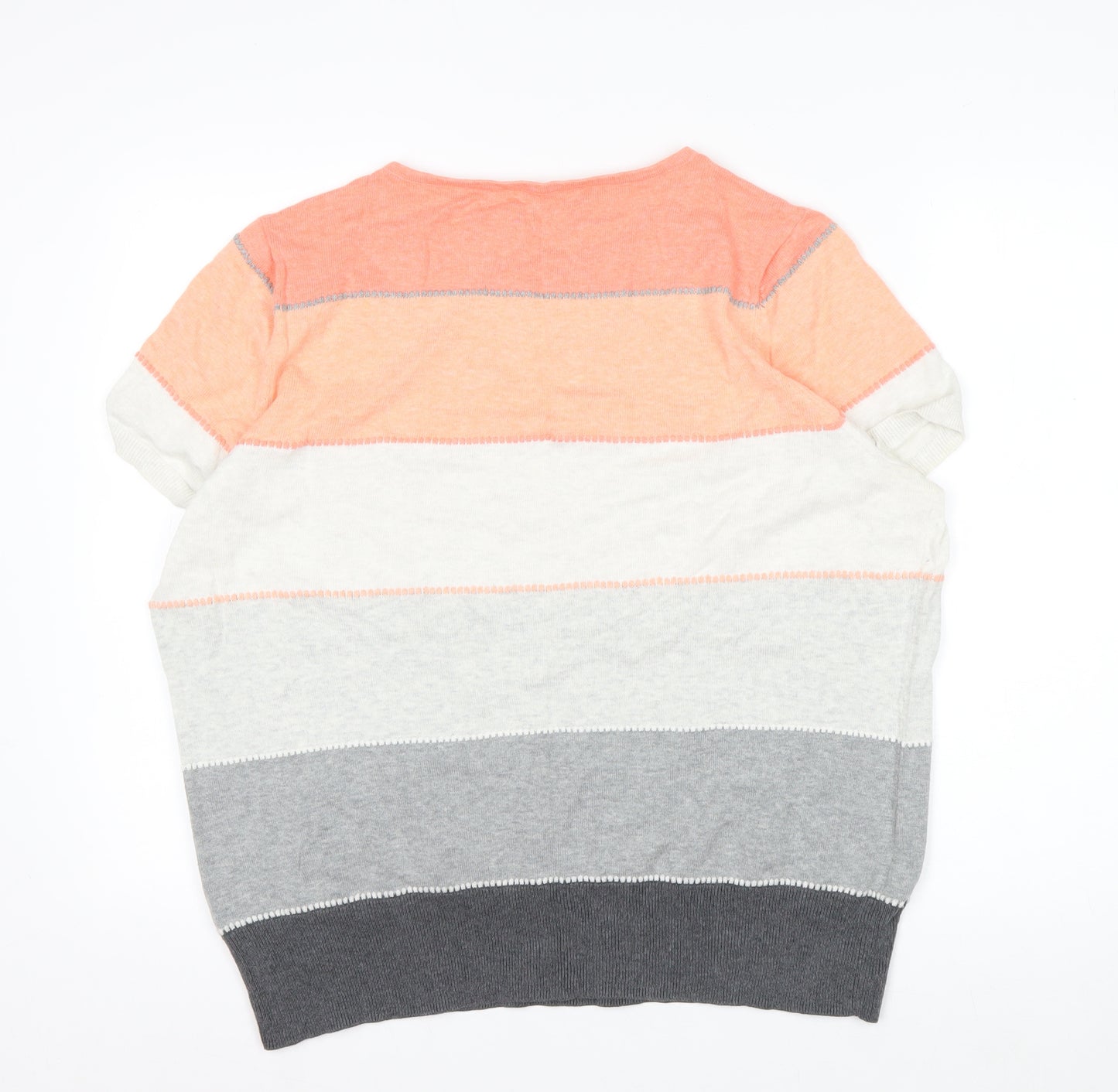 Principles by Ben de Lisi Women’s Multicoloured Striped Cotton Jumper Size 20
