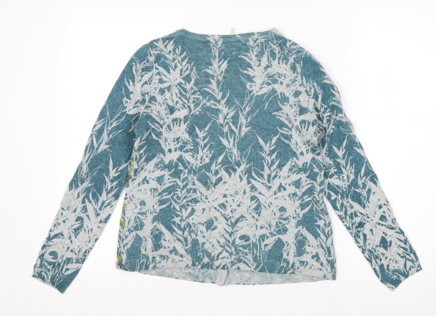 White Stuff Womens Multicoloured Floral Bird Print Cardigan Size 12
