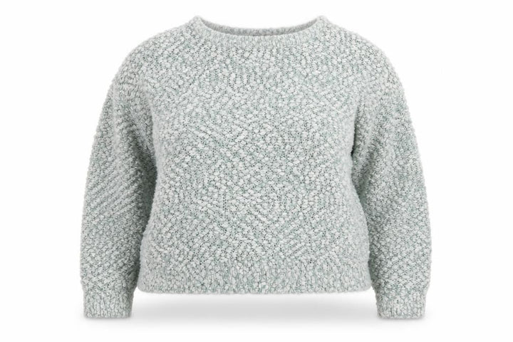 New Look Women's Grey Chunky Knit Crew Neck Jumper Size 18