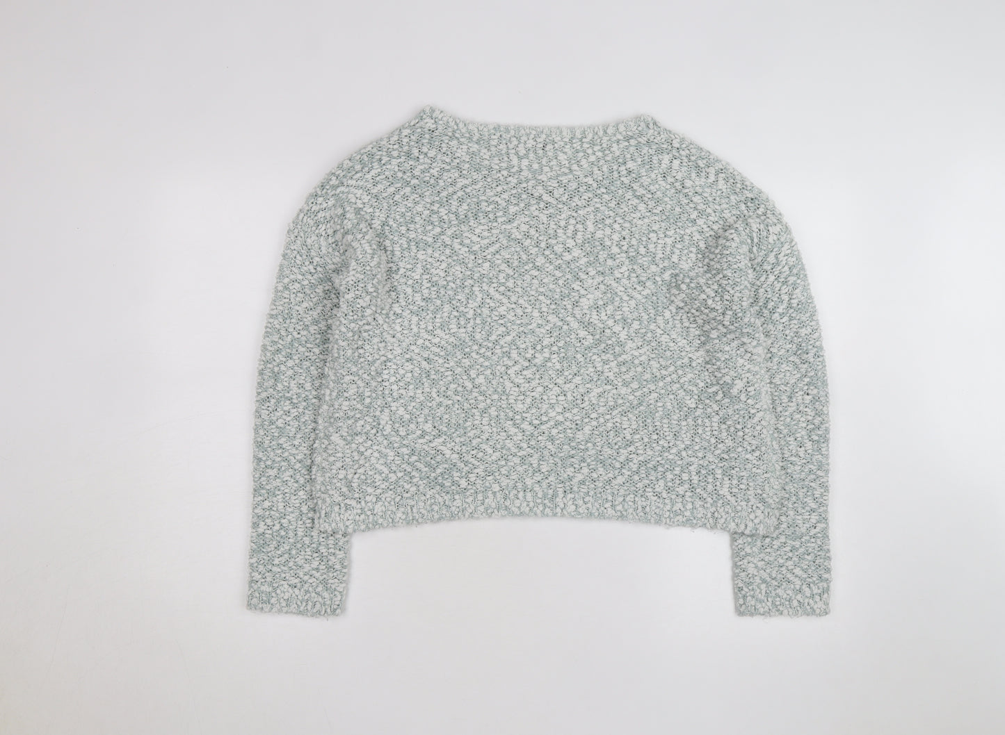 New Look Women's Grey Chunky Knit Crew Neck Jumper Size 18