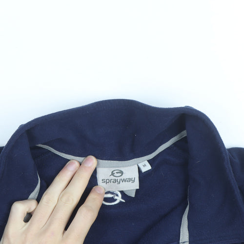 Sprayway Men's Blue Fleece 1/2 Zip Pullover Sweatshirt M