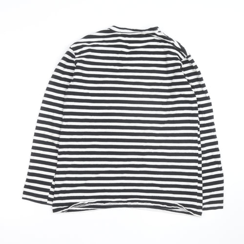 Comme des Garçons PLAY Men's Black Stripe Long Sleeve Cotton Top XL