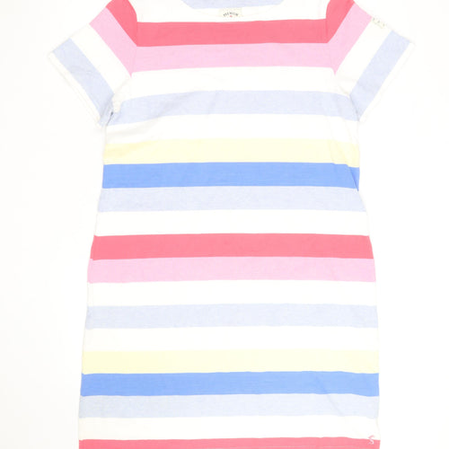 Joules Womens Multicoloured Stripe Cotton T-Shirt Size 14