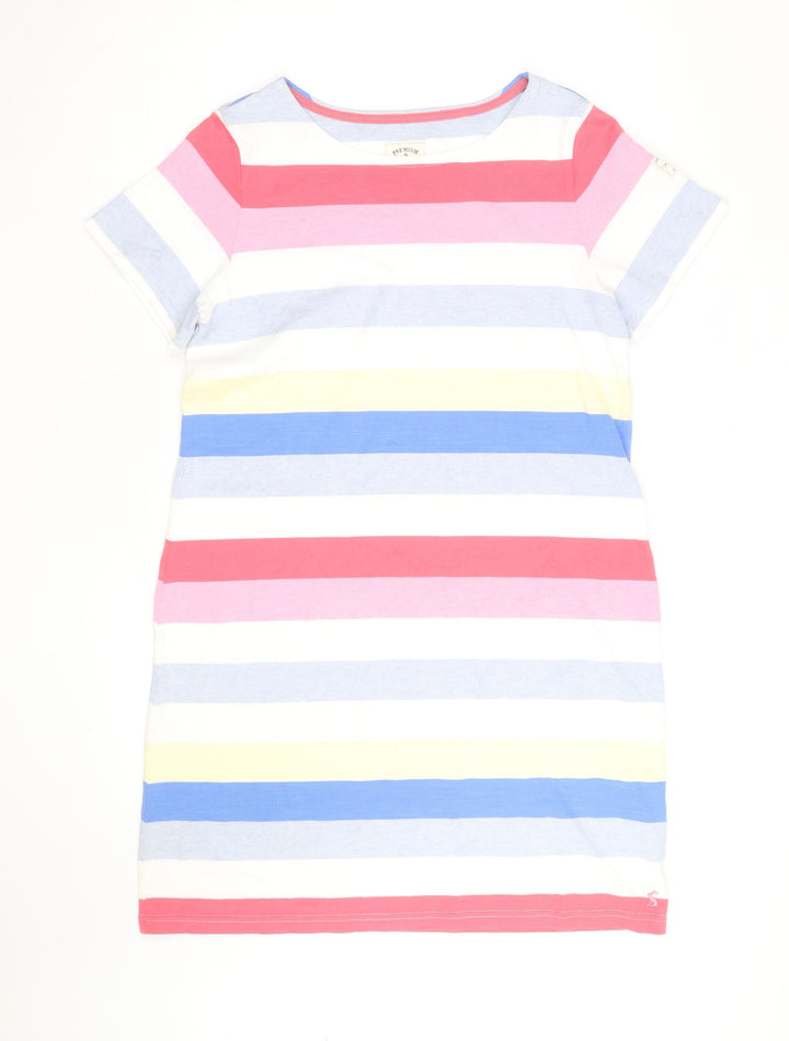 Joules Womens Multicoloured Stripe Cotton T-Shirt Size 14