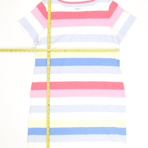 Joules Womens Multicoloured Stripe Cotton T-Shirt Size 14