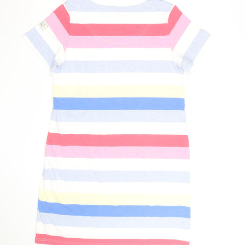 Joules Womens Multicoloured Stripe Cotton T-Shirt Size 14