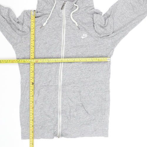 Nike Mens Grey Full Zip Hoodie Size M Regular Fit Sportswear