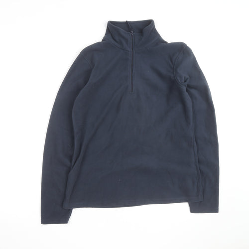Mountain Warehouse Men's Blue Fleece 1/2 Zip Pullover Sweatshirt M