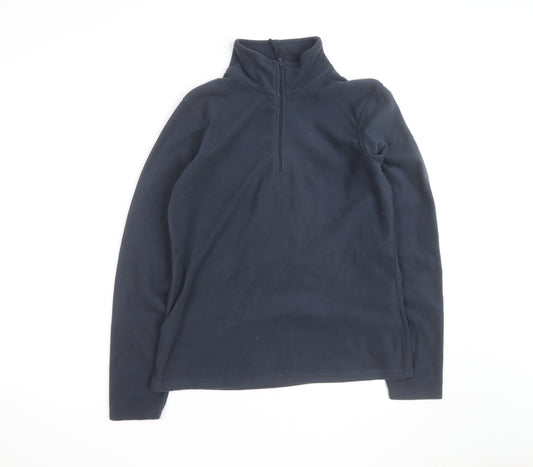 Mountain Warehouse Men's Blue Fleece 1/2 Zip Pullover Sweatshirt M