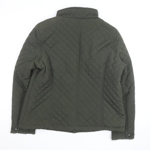 Maine New England Women's Green Quilted Polyester Jacket Size 18