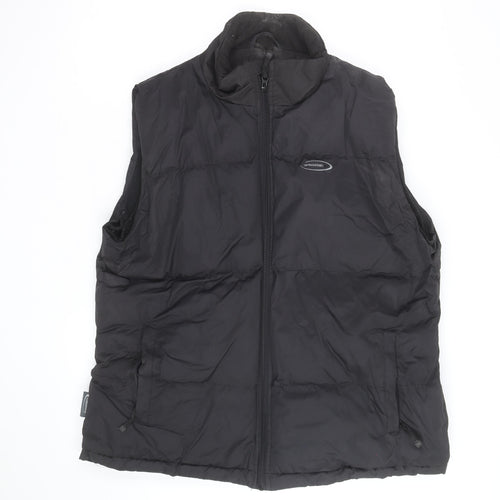 Mountainlife Men Black L Puffer Waistcoat Outdoor Hiking Gilet
