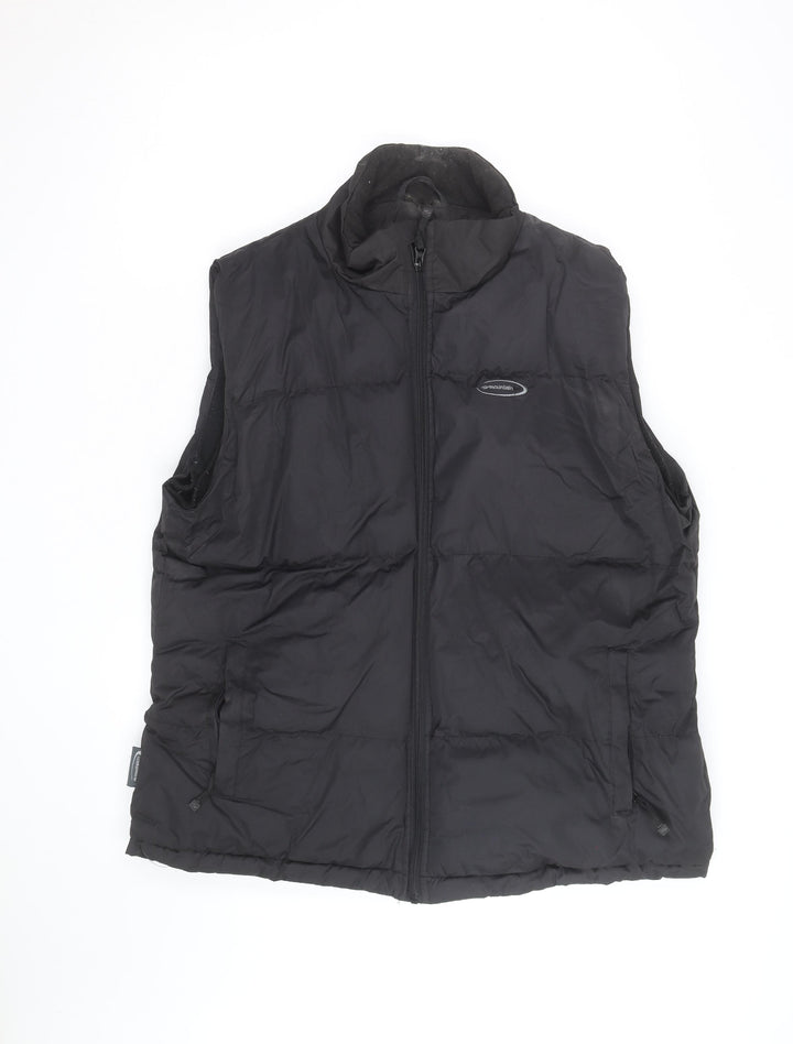 Mountainlife Men Black L Puffer Waistcoat Outdoor Hiking Gilet