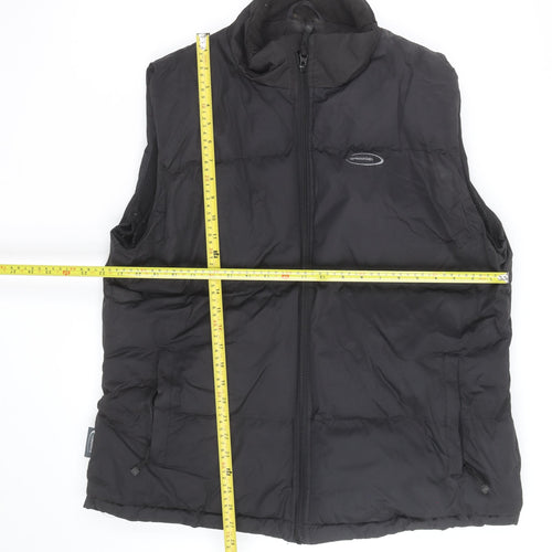 Mountainlife Men Black L Puffer Waistcoat Outdoor Hiking Gilet