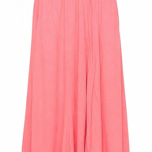 H&M Women's Pink A-Line Long Cotton Jersey Skirt L