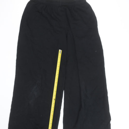 Uniqlo Womens Black Relaxed Wide-Leg Sweatpants Size M