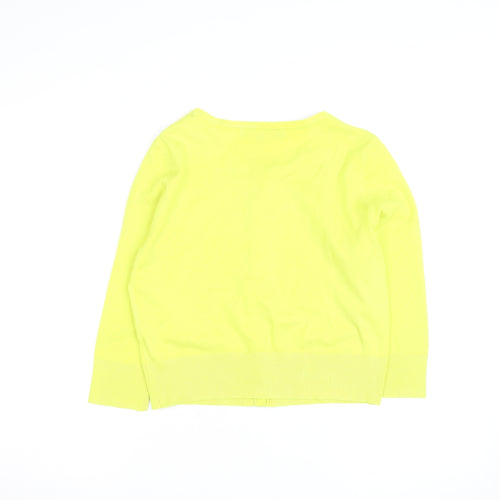 Principles by Ben De Lisi Women's Yellow Cotton Knit Cardigan Size 14
