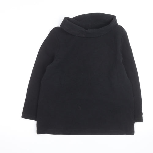 Hobbs Women Black Size 14 Cowl Neck Long Sleeve Jumper