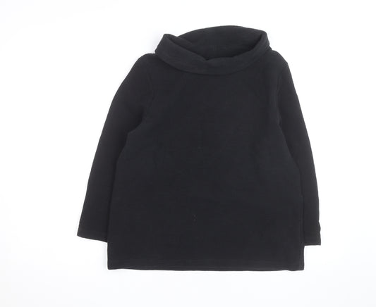 Hobbs Women Black Size 14 Cowl Neck Long Sleeve Jumper