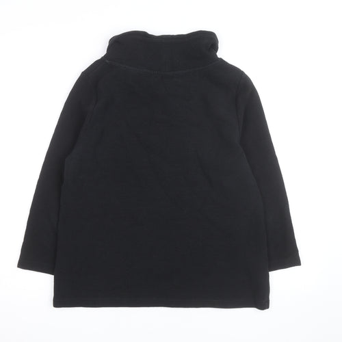 Hobbs Women Black Size 14 Cowl Neck Long Sleeve Jumper