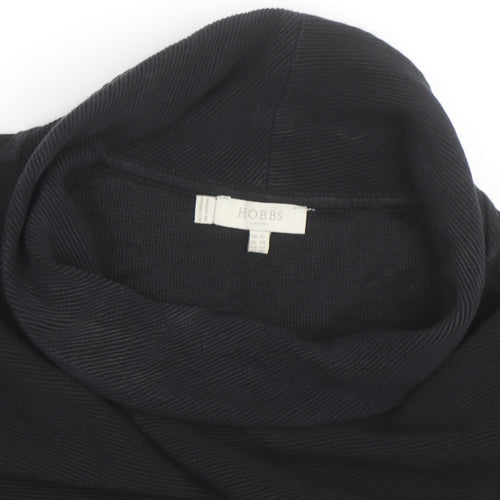 Hobbs Women Black Size 14 Cowl Neck Long Sleeve Jumper