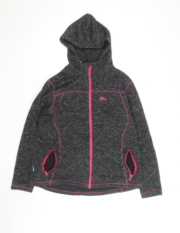 Trespass Women's Grey Full Zip Hoodie Size 16 Fleece Outdoor Jacket