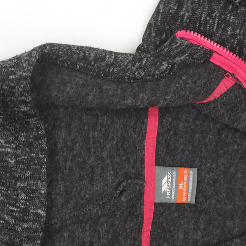 Trespass Women's Grey Full Zip Hoodie Size 16 Fleece Outdoor Jacket