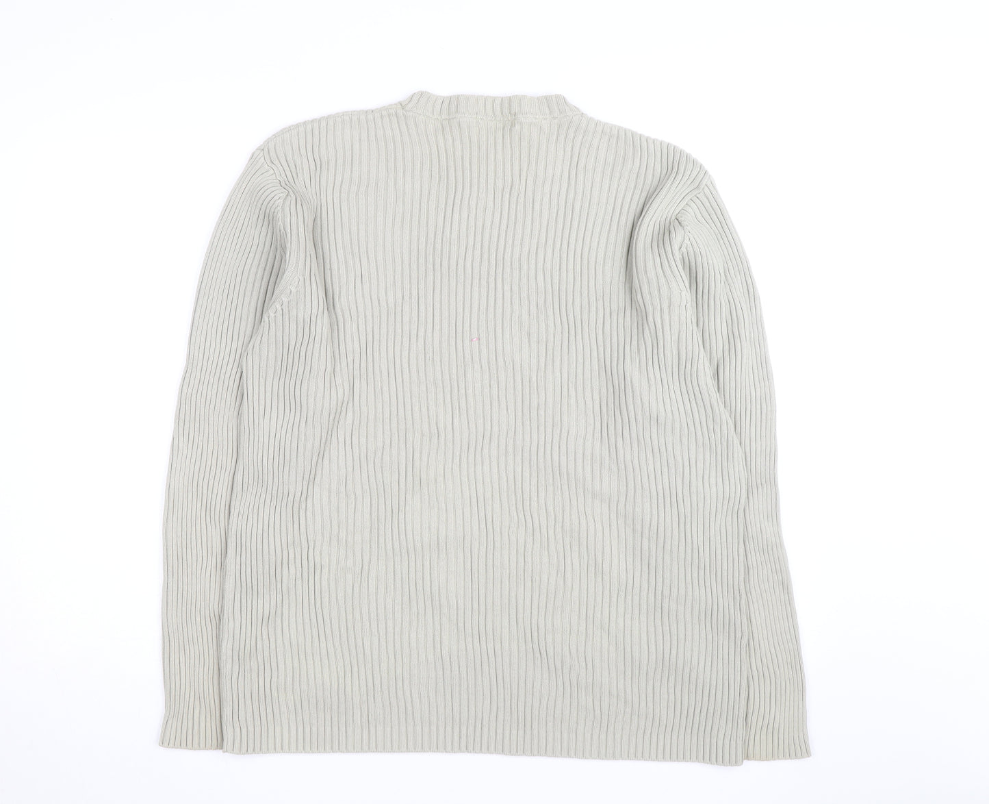 Marks and Spencer Blue Harbour Men’s Beige XL Cotton Chunky Knit Jumper