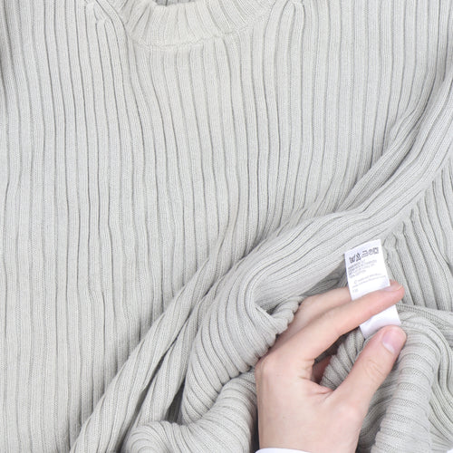 Marks and Spencer Blue Harbour Men’s Beige XL Cotton Chunky Knit Jumper