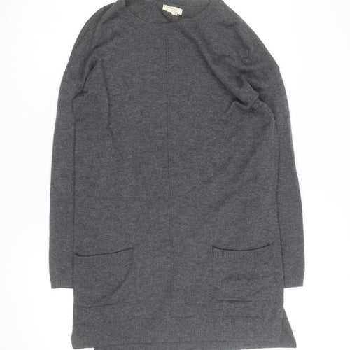 Fat Face Women's Grey Long Sleeve Knit Cardigan L