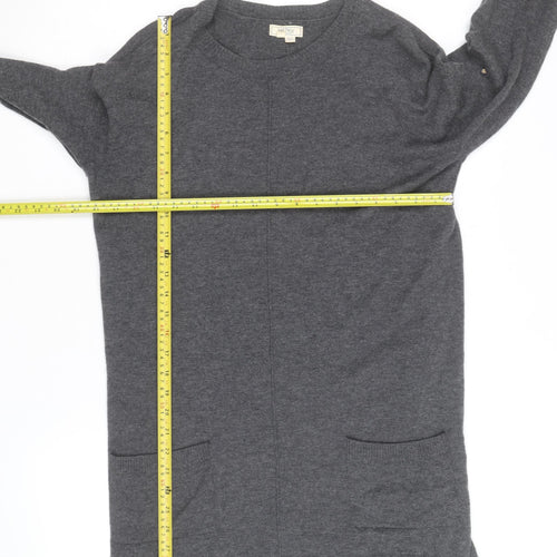 Fat Face Women's Grey Long Sleeve Knit Cardigan L