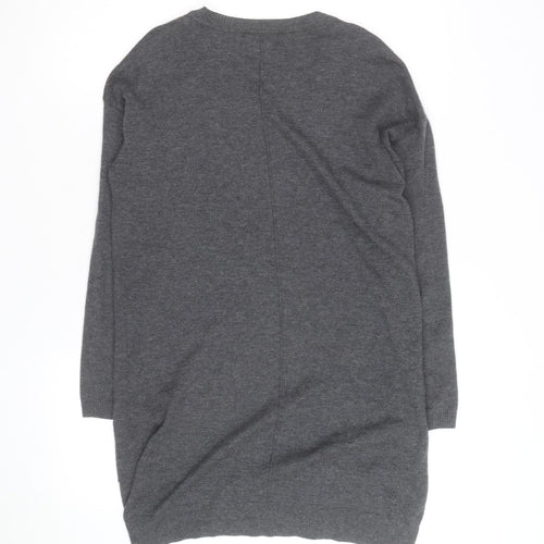 Fat Face Women's Grey Long Sleeve Knit Cardigan L