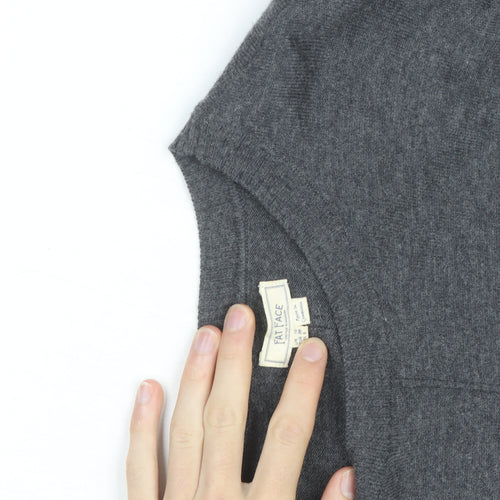 Fat Face Women's Grey Long Sleeve Knit Cardigan L