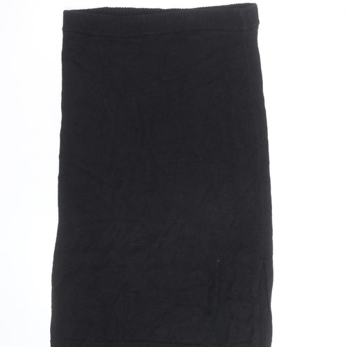 Jigsaw Women Black Wool Knit Pencil Skirt L