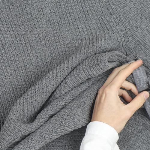 Next Men’s Grey Chunky Knit Crew Neck Wool Blend Pullover Jumper M
