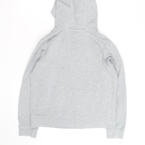 Nike Boys Grey Pullover Hoodie Size L Cotton Blend Hooded Sweatshirt
