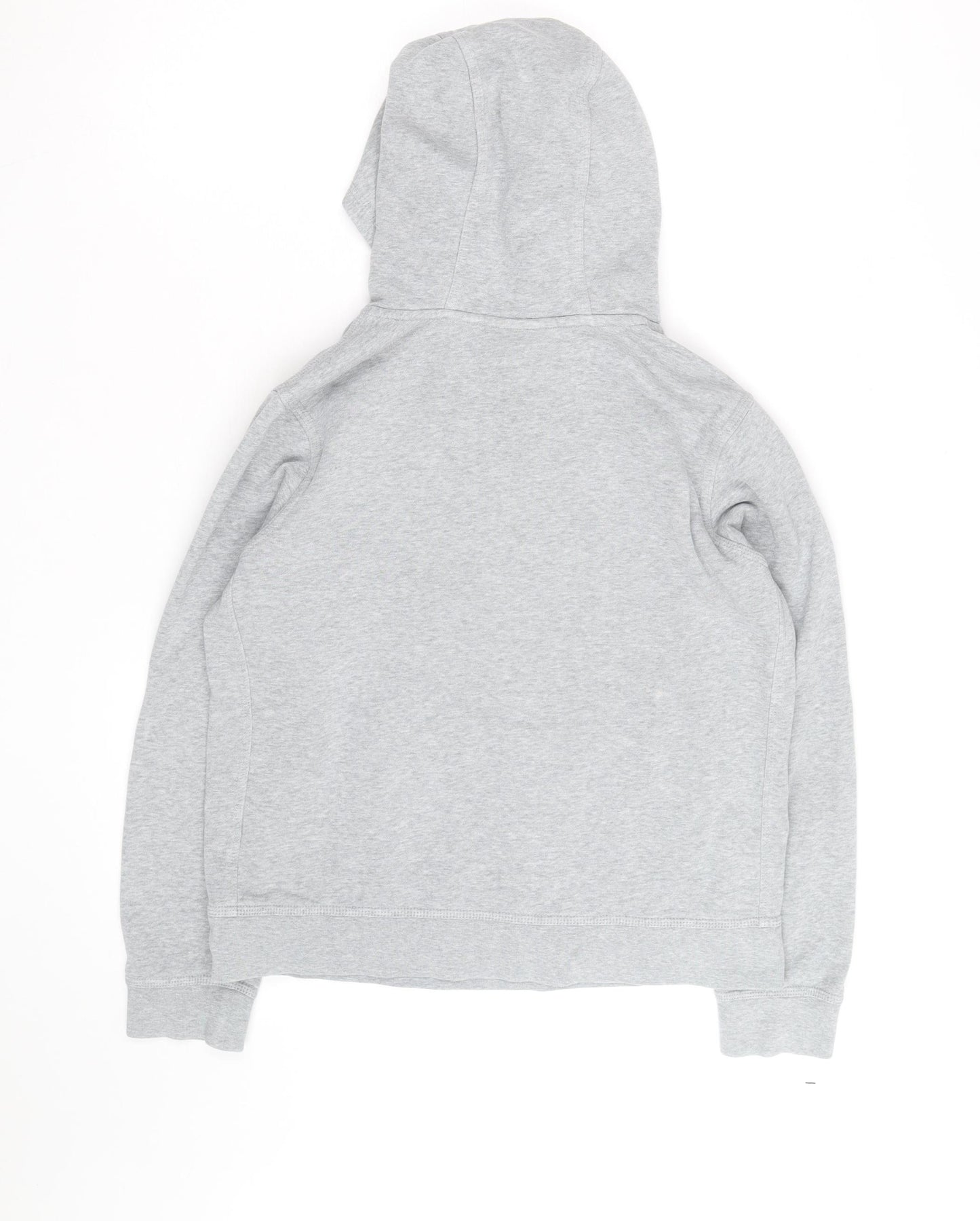 Nike Boys Grey Pullover Hoodie Size L Cotton Blend Hooded Sweatshirt