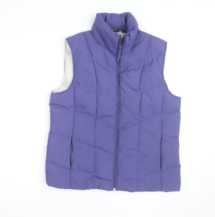 Editions Women's Purple Padded Puffer Waistcoat Size 12
