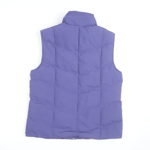 Editions Women's Purple Padded Puffer Waistcoat Size 12