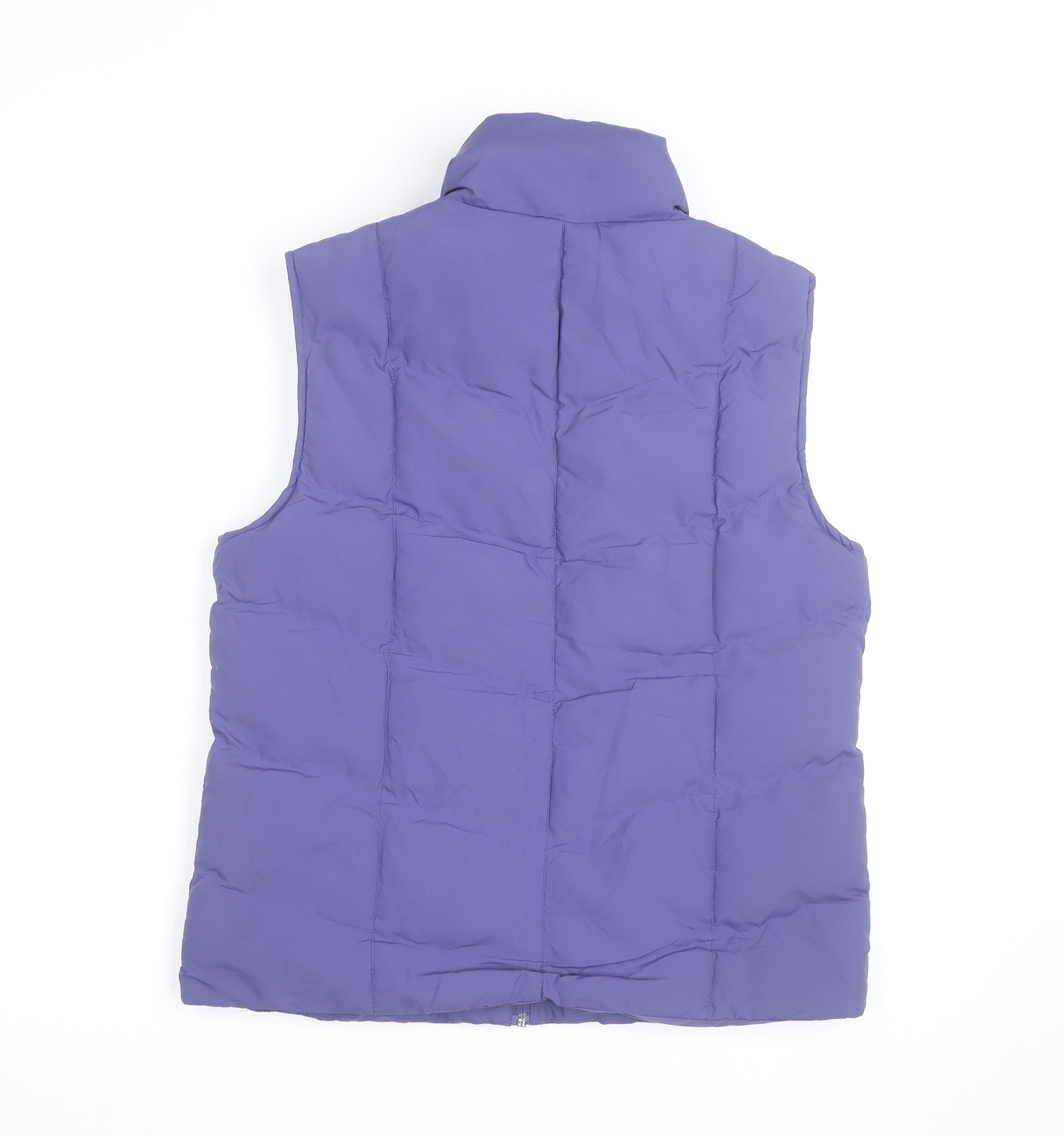 Editions Women's Purple Padded Puffer Waistcoat Size 12