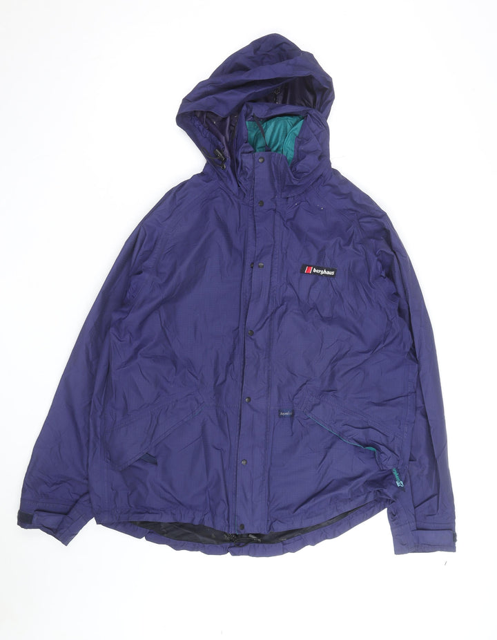 Berghaus Men's Purple Waterproof Hooded Outdoor Jacket Size L