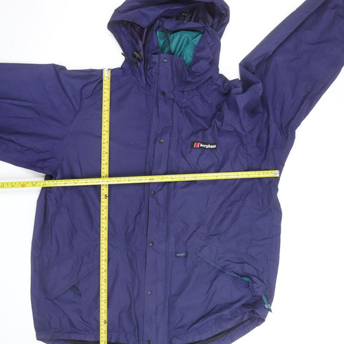 Berghaus Men's Purple Waterproof Hooded Outdoor Jacket Size L
