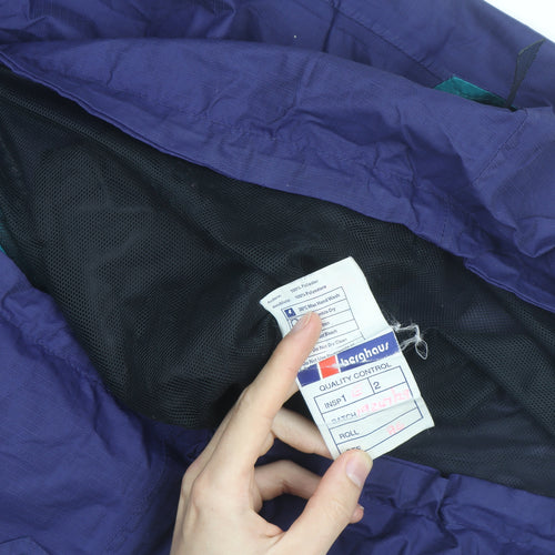 Berghaus Men's Purple Waterproof Hooded Outdoor Jacket Size L