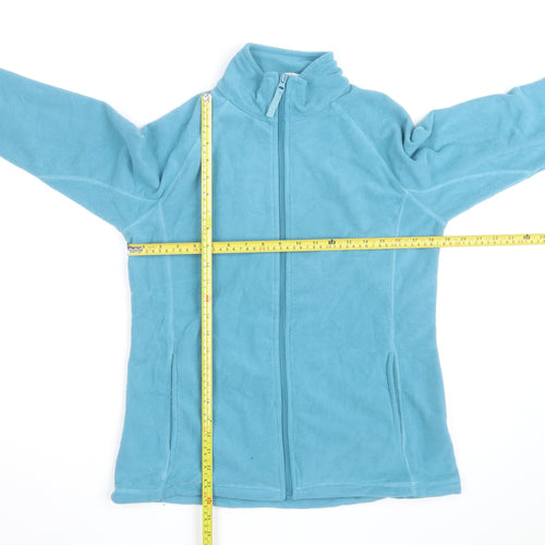 Mountain Warehouse Women Blue Fleece Full Zip Jacket Size 12
