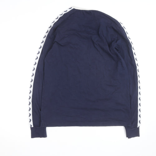 Fred Perry Men's Blue Long Sleeve Sportswear Top Size M