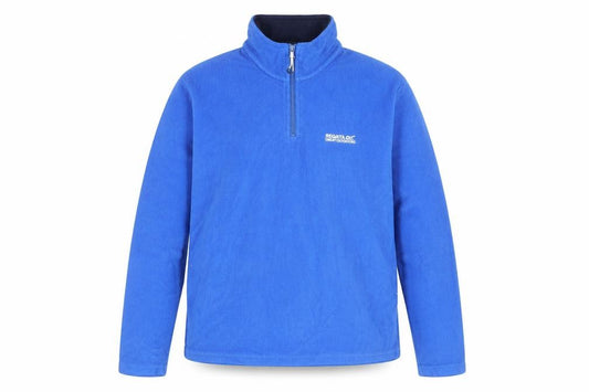 Regatta Men Blue Fleece 1/2 Zip Pullover Sweatshirt S