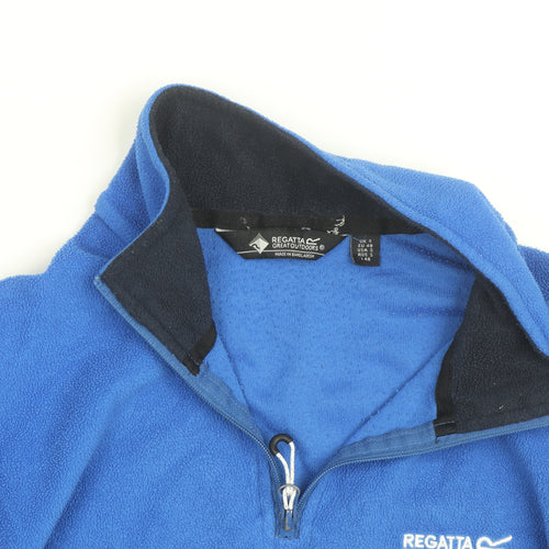 Regatta Men Blue Fleece 1/2 Zip Pullover Sweatshirt S