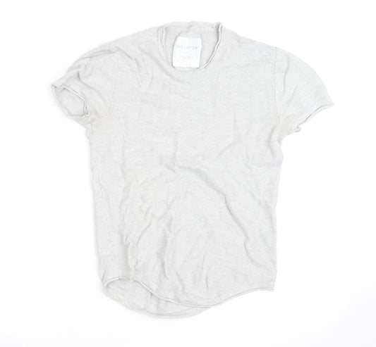 Hollister Men’s Grey XS Slim Fit Crew Neck Short Sleeve T-Shirt