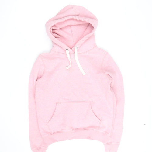 Jack Wills Womens Pink Pullover Hoodie Size 8 Cotton Blend Casual