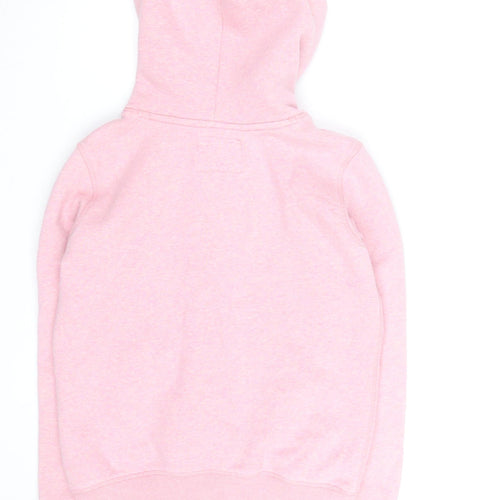 Jack Wills Womens Pink Pullover Hoodie Size 8 Cotton Blend Casual