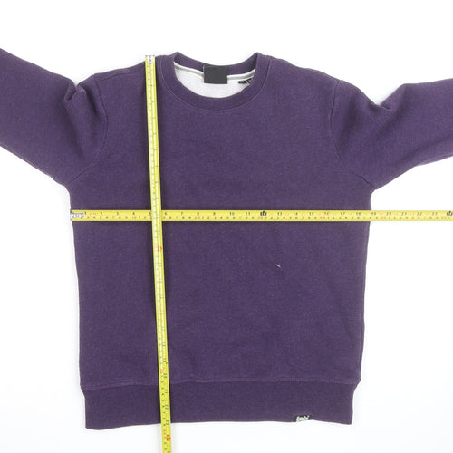 Superdry Women's Purple Crew Neck Pullover Sweatshirt Size 10